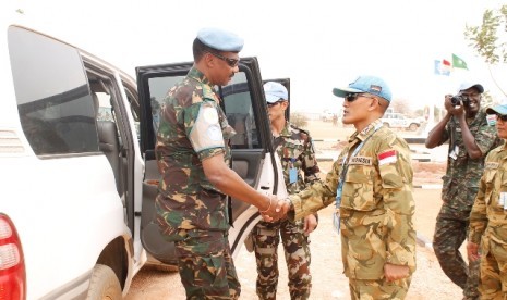 Jenderal Tanzania Kunjungi Garuda Camp TNI di Sudan
